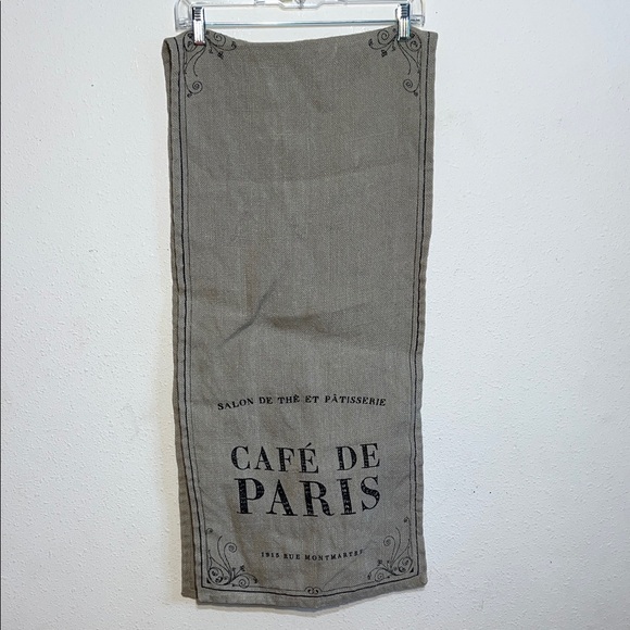 NOW Designs Grey Burlap Table Runner Size 15X66 - Picture 1 of 7